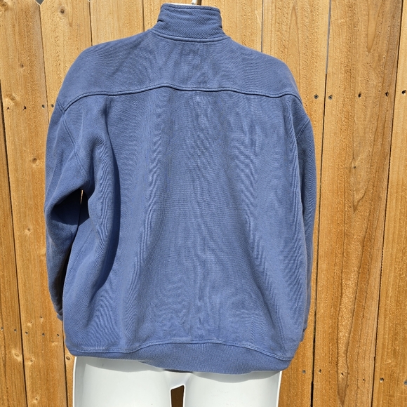 Tommy Bahama Relax 1/4 Zip Sweater Mens M Faded Blue Pullover Sweatshirt - Picture 5 of 13